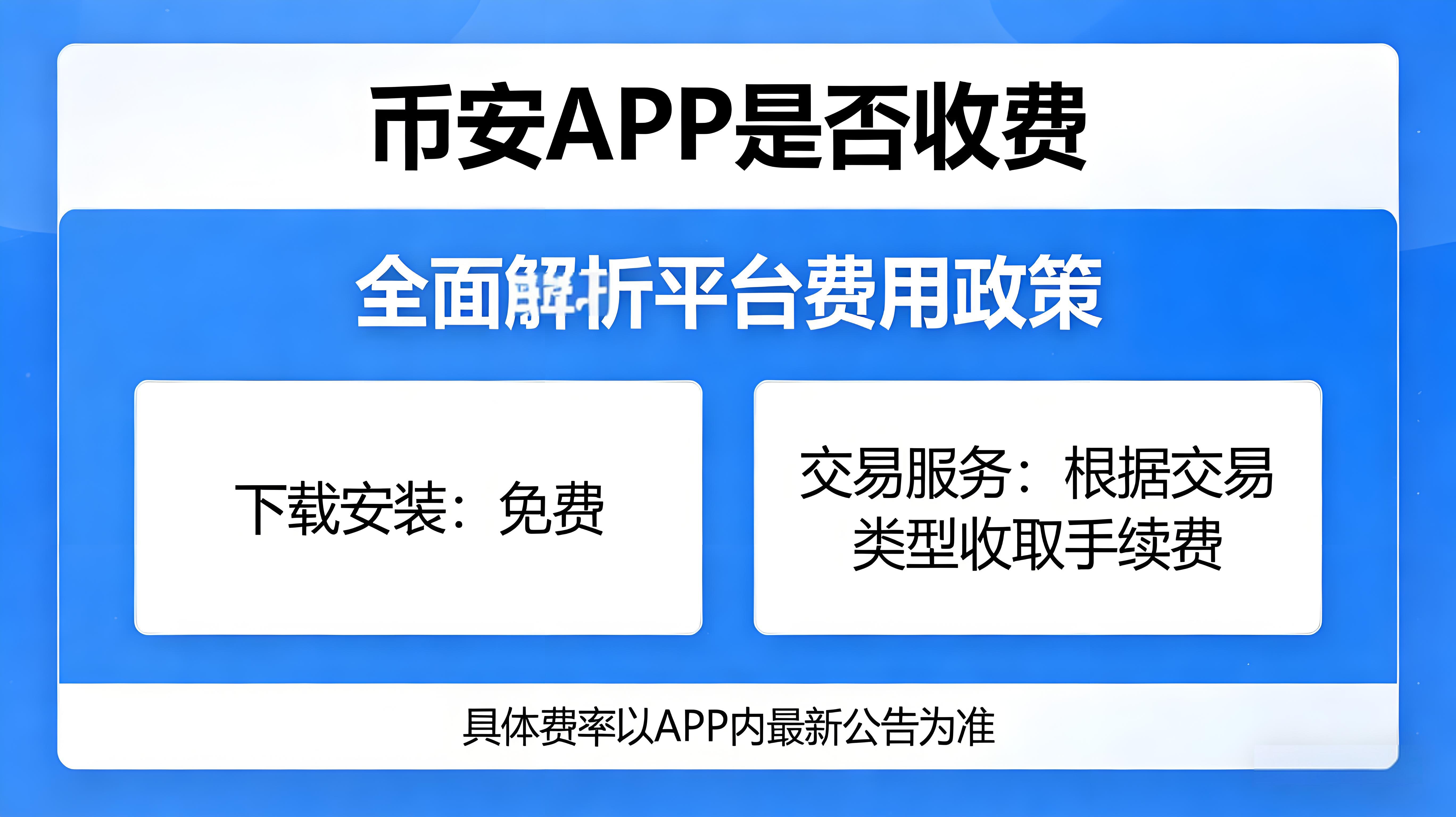 币安APP是否会扣费？